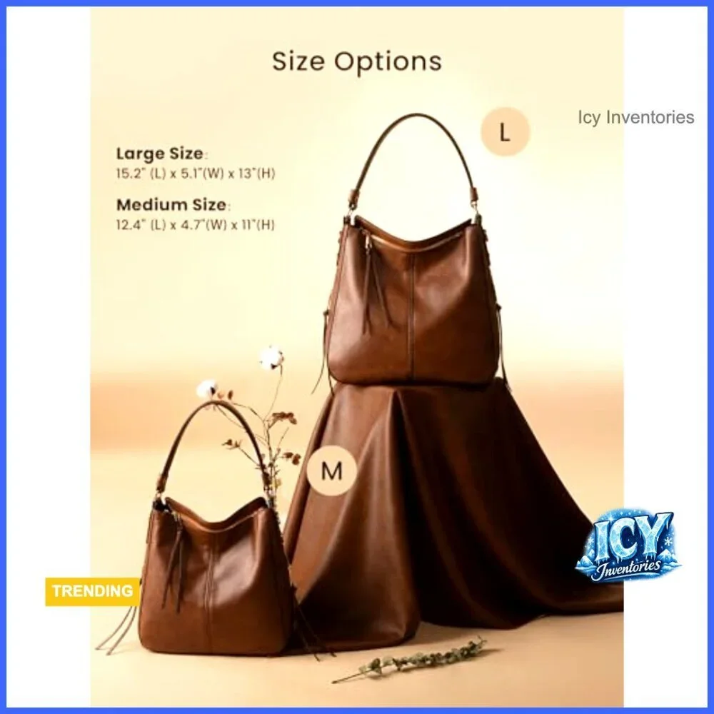 Faux Leather Hobo Crossbody Bag Large Capacity Shoulder Purse